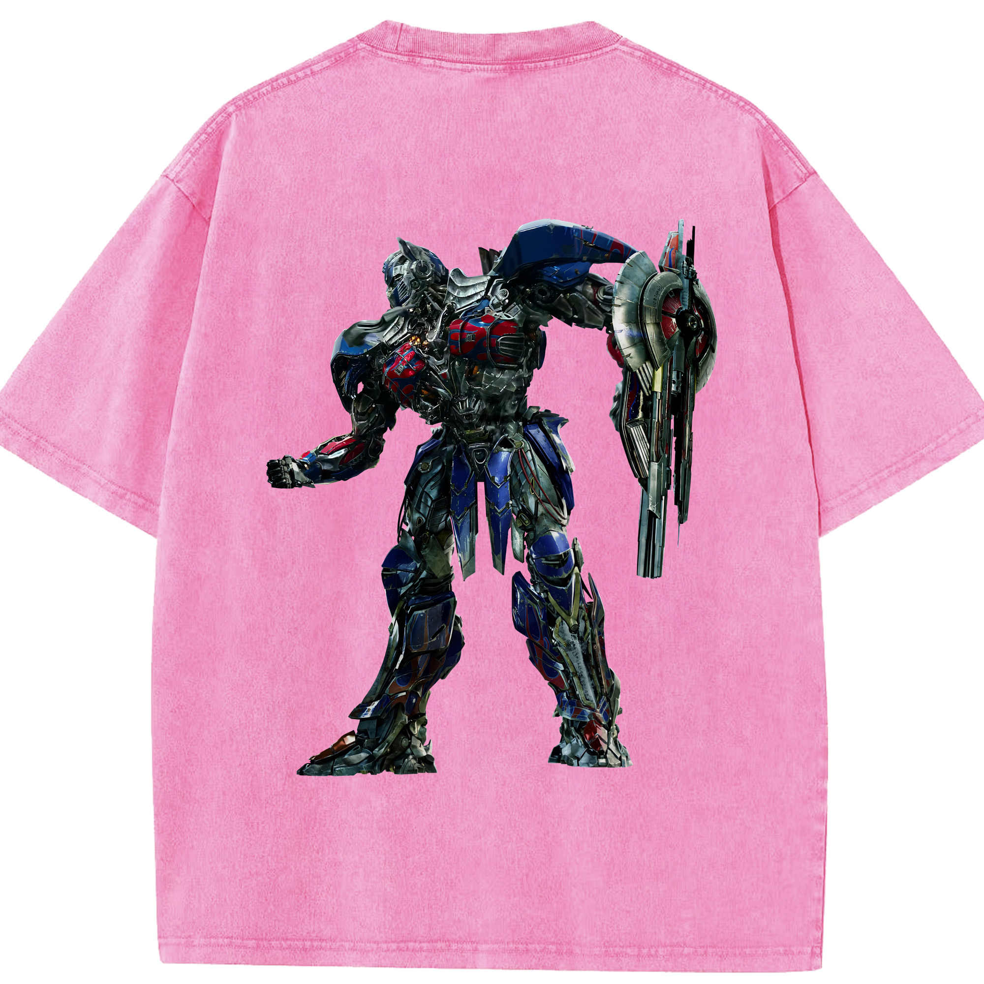 Transformers トランスフォーマー 綿100% ヴィンテージ風 半袖Tシャツ（背面プリント）